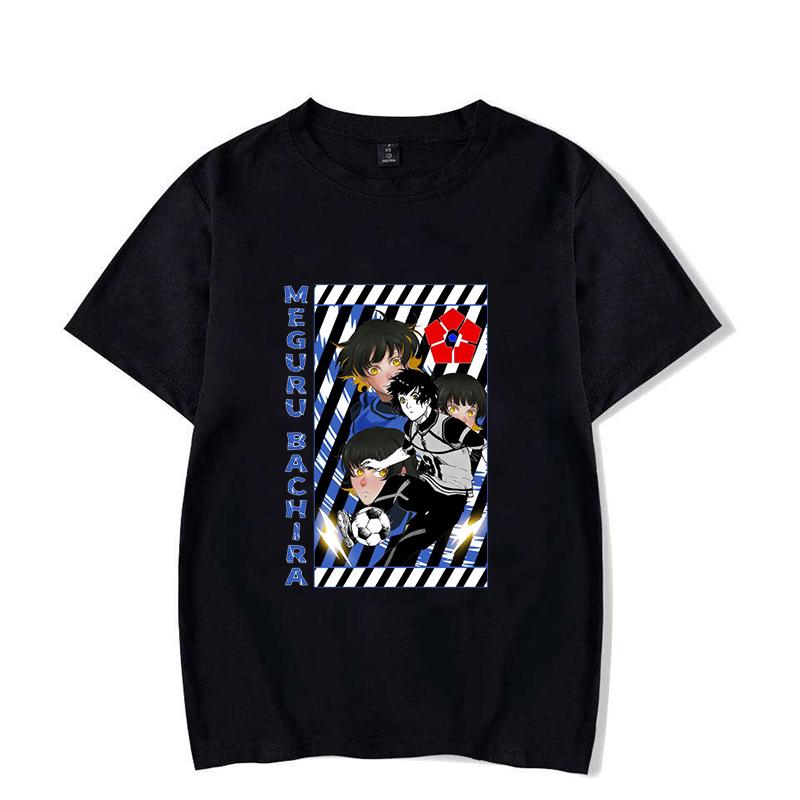 New Funny Anime BLUE LOCK Printed T-shirts Fashion Women Short Sleeve Cool Summer Casual Tops Loose Shirt Tees