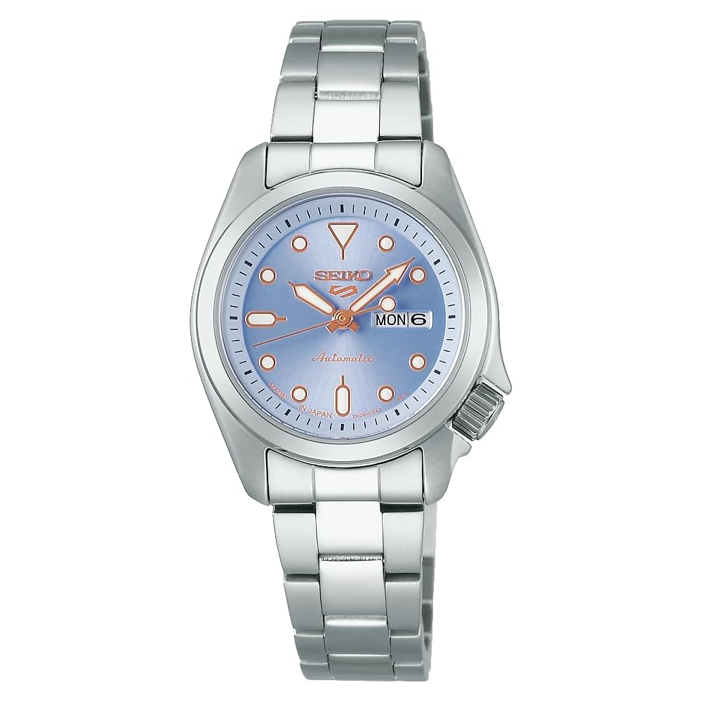 

Seiko 5 Sports SRRA001 Women s Mechanical Automatic Watch 28mm Light Blue Dial Stainless Steel