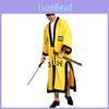 Halloween Scary Costume For Men Featuring A Bewitching Taoist Robe And Hat