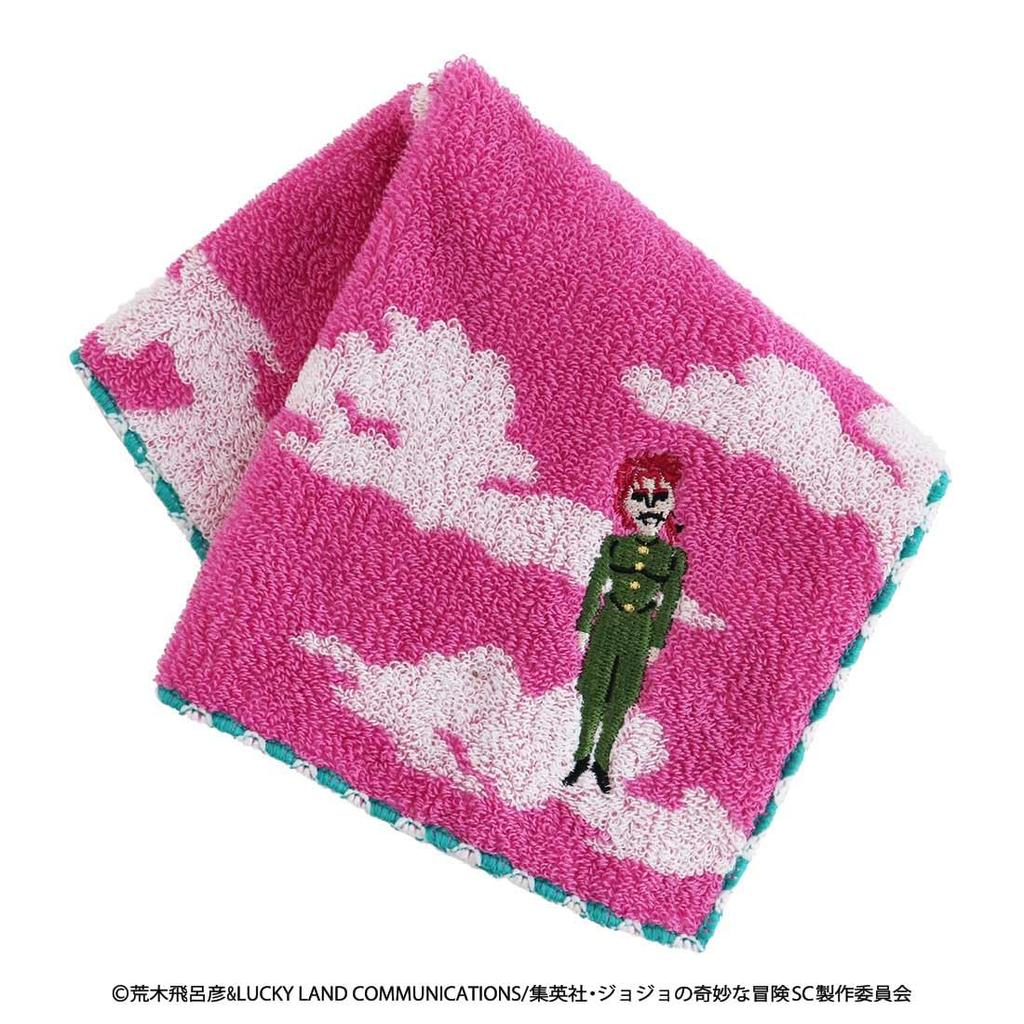 Bizarre Stardust Terence Doll Towel Handkerchief 0 FALSE Towel Hand Towel 25cm [JoJo's Adventure Crusaders] T. D'Arby/Kakyoin (Pink) Approx.