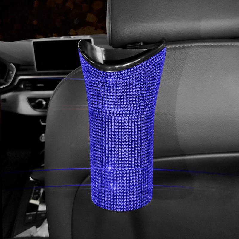 Suport de găleată pentru umbrelă de mașină cu stras strălucitor Cutie de depozitare rezistentă la apă Organizator de umbrele pliabil pentru unelte auto universale