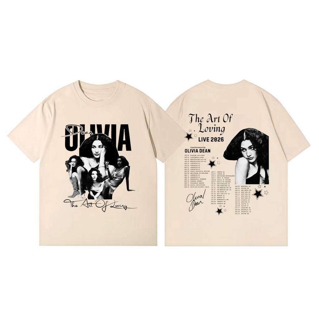 The Art Of Loving Tour 2026 Graphic T Shirts Vintage Aesthetic Short Sleeve Tshirts Unisex Women Casual Fashion Oversized Tshirt