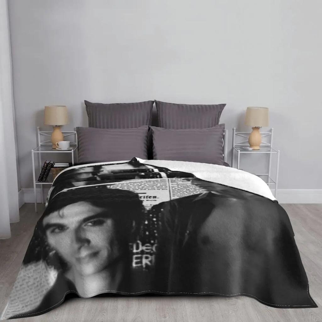 Ian Somerhalder Aesthetic Throw Blanket Plaid on the sofa Warm Blanket Stuffed Blankets Luxury Throw Blanket