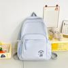 New high-value fresh and sweet candy-colored cartoon embroidered backpack female junior high school backpack