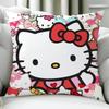 Kawaii S-Sanrio Family Cushion Cover Birthday Anniversary Gifts Double Sided Printed Zipper Cushion Cover Soft Skin Bedding