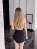 Women's Black Irregular Midi Skirt: High Waist A-Line, Summer Bodycon