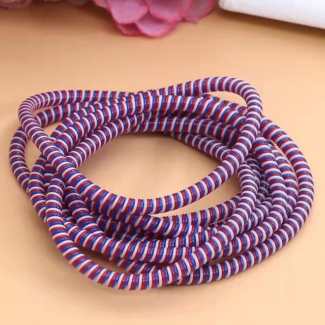 

1.4M Cable Winder Wire Protection Case Data Line Protection Spring Rope Twine For IPhone Android USB Charging Cable Cover
