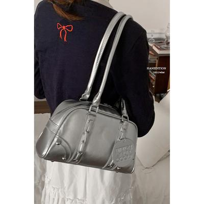 Women's Bag Niche High-end Bowling Bag 2025 New Simple Shoulder Commuter Underarm Bag Simple Pillow Bag