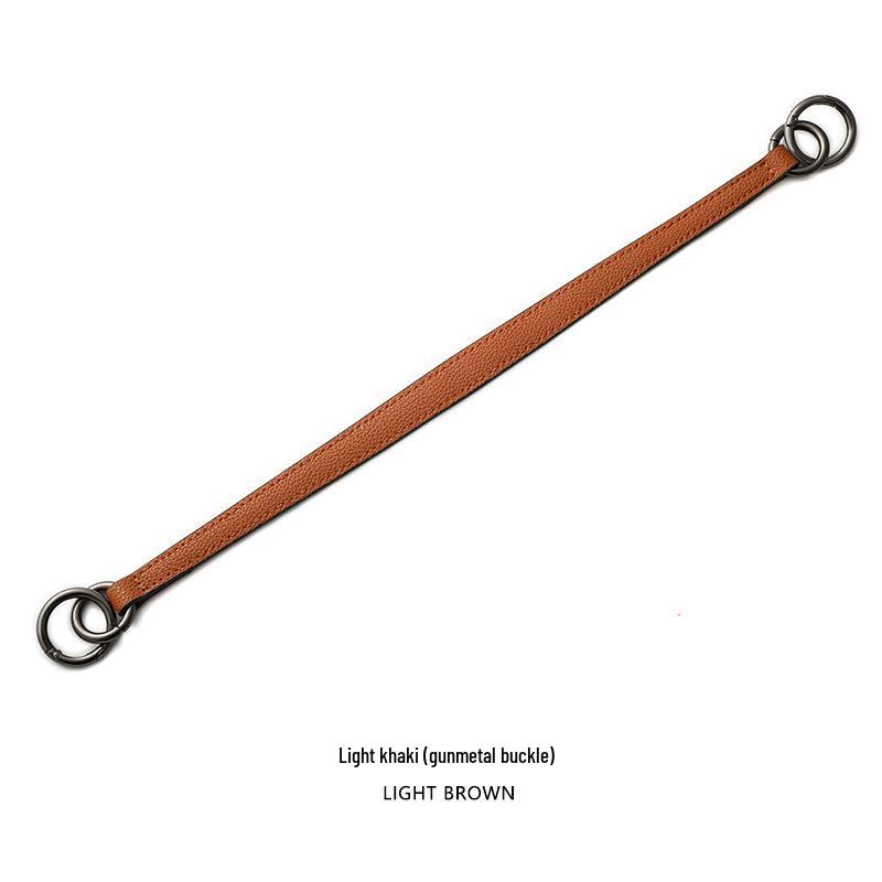 Litschi-Narben-Handtaschenriemen: Einzelschulter & Doppelring-Hardware