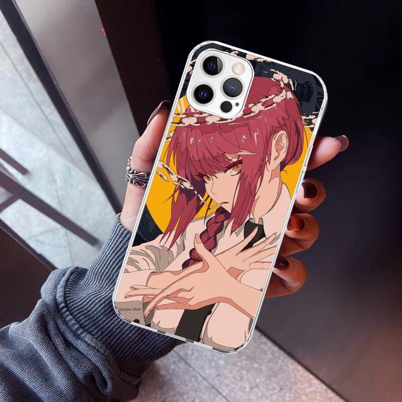 C-Chainsaw Mans Makima Phone Case For iPhone 17 Air 16 15 Pro Max 14 Plus 13 Mini 12 11 Cover 7 8 SE Silicone Shell Print Fundas