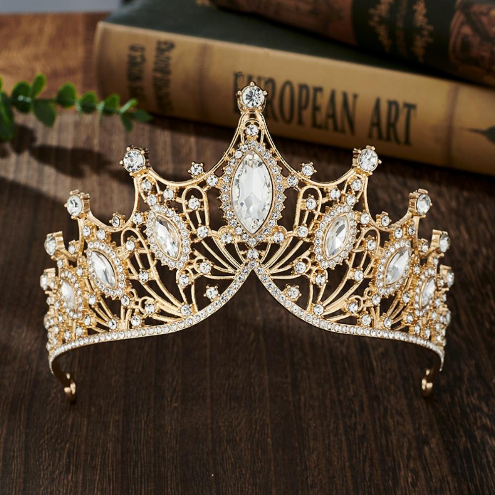 Crystal Bridal Crown Cosplay Royal Princess Crown Fashion Queen Crown  Wedding Accessories