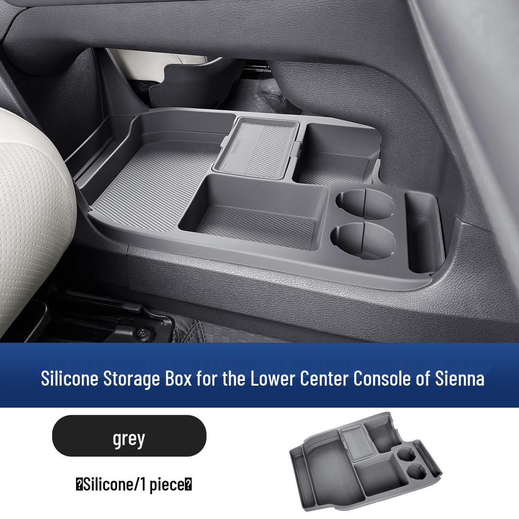 Silicone Storage Box for Toyota Sienna Center Console