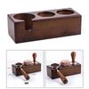 Beech Wood Manual Coffee Stand for Handling Shelf Machine Accessory