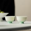 1 Pc Chinese Vintage Gradient Ceramic Tea Cup Handmade Teacup Household Tea Bowl Travel Personal Meditation Cup Teaware 35ml