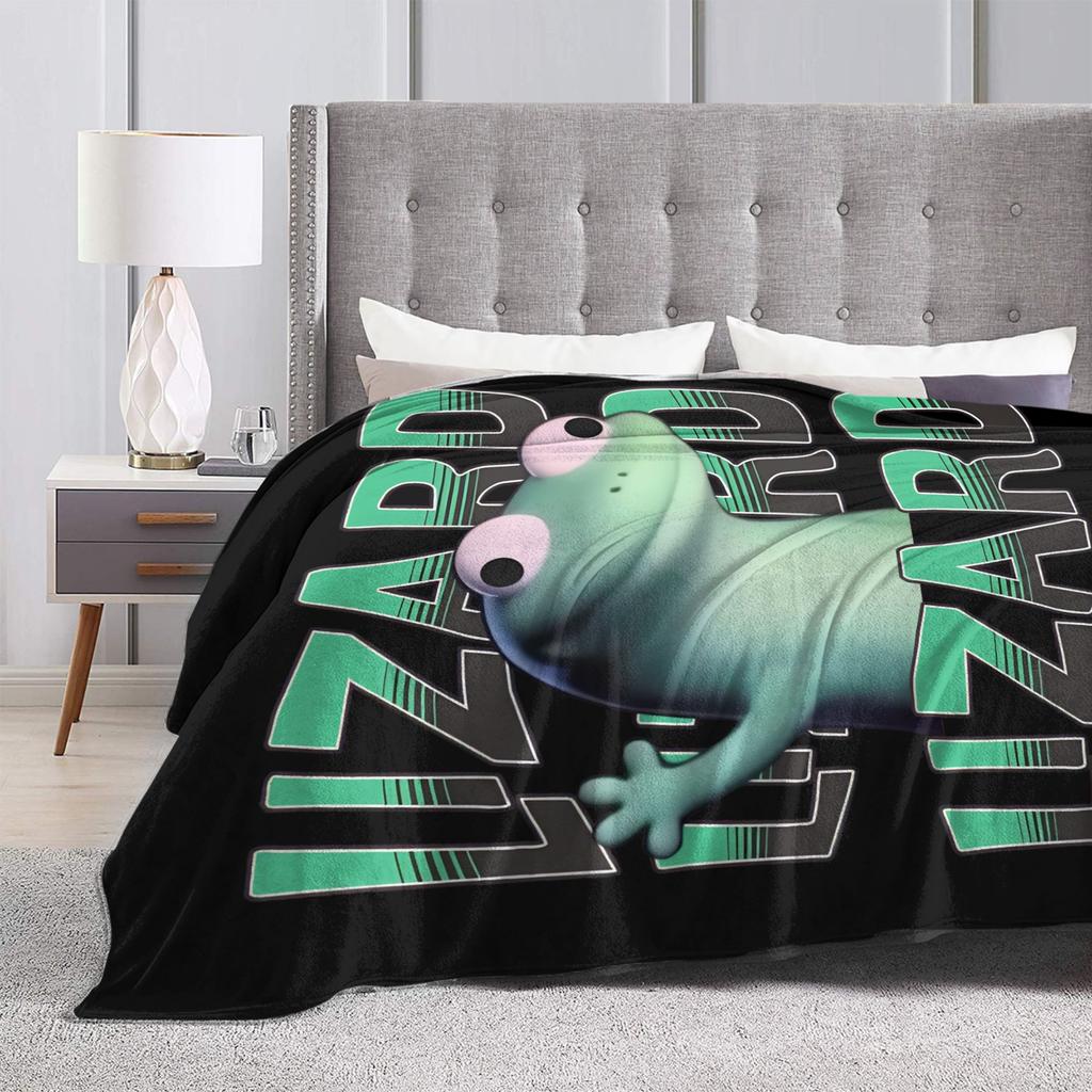 CUTE Tom Lizard Hoppers Fuzzy blanket Funny Throw blanket for Home Hotel Sofa 200x150cm Bedspreads,