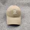 Large head circumference large size hat men's and women's soft top letter baseball cap four seasons men's cap R word