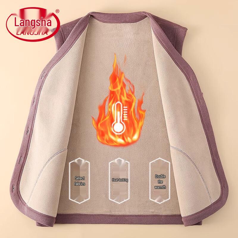 L'eggs Women's Fleece-Lined Thermal Cardigan Vest