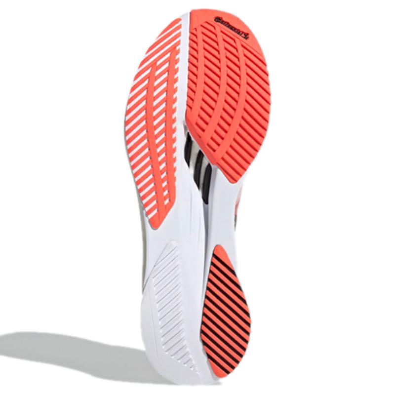 Adidas Adizero Boston 10 White Black Solar Red Sneakers FY4079