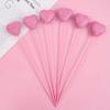 10pcs Love Glitter Foam Heart Picks Stick Red Pink Vase Picks Decor  Mother's Day Gift