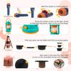 Kids Camping Set 50pcs with Tent & Space Projector Flashlight- Outdoor Campfire Toy Set for Toddlers Kids - Pretend Play Camp Gear Tools for Birthday