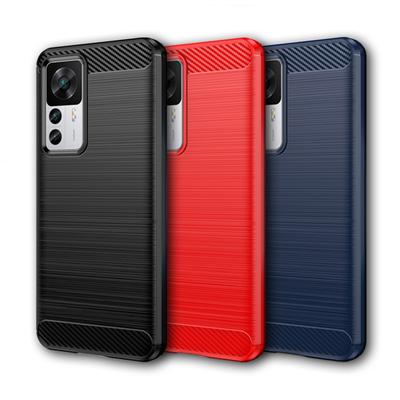 Xiaomi 12T durumda Xiaomi 12T kapak 6.67 inç karbon Fiber darbeye dayanıklı silikon tampon Xiaomi 12 12X 12S 12T Pro 12S Ultra