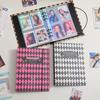 A5 Kpop Photocard Binder Collect Book Ins Šachovnice Idol Fotoalbum Držák karet Kawaii Složení Papírnictví Kniha