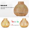 400ml Light Wood Grain Air Diffuser Electric Aroma Humidifier with Ambient Night Lamp 100‑240VUK Plug