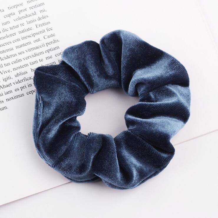 Elegant Velvet Hair Ring Scrunchie Women Girls Elastic Hair Rubber Bands Gum Accessories Tie Hair Rope Ponytail Holder Headdress