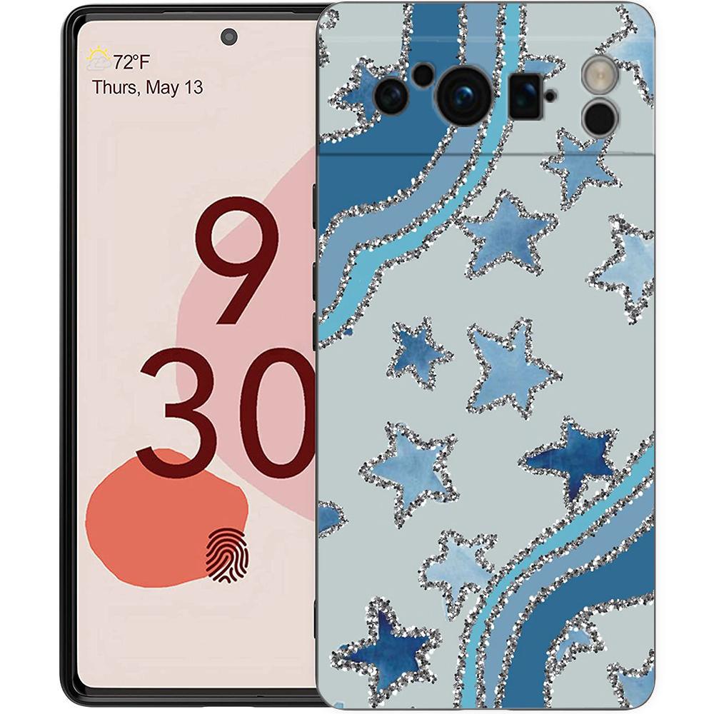Für Google Pixel 10 Pro Handyhülle Pixel 9 Pro XL TPU Hülle Pixel 8 Pro 9A 8A 7A 7 6A 6 Pro Weiche Hülle Bunte Sterne