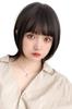 Wig Short Bob Full Wig Wolf Flashy Hair [Brightlara] Ear-Hanging hf1514-BC