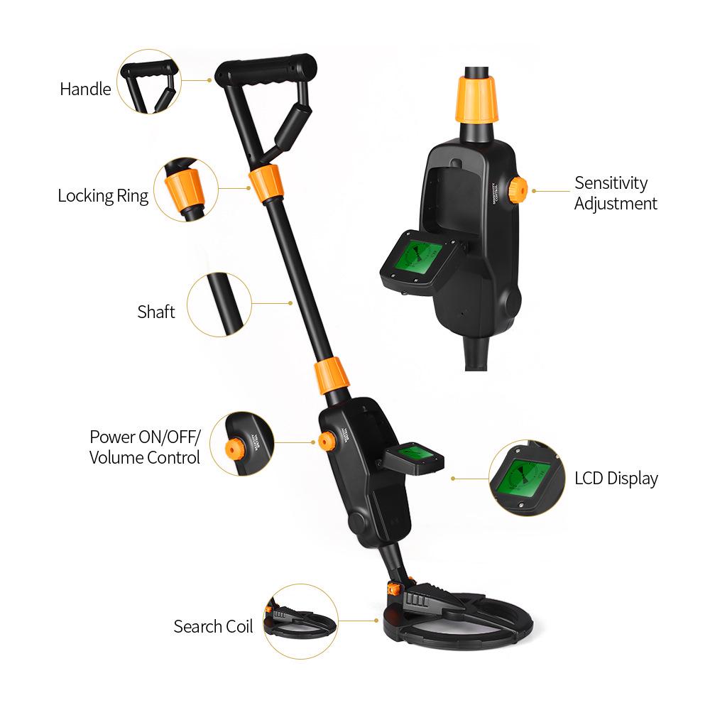 Children's MD-1008A Handheld Metal Detector Treasure Hunter Educational Toy