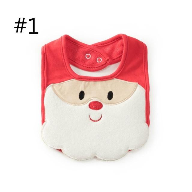 Christmas Baby Bibs Cotton Baberos Santa Claus Bavoir Saliva Towel for Boys Girls Babero Slabbetjes B