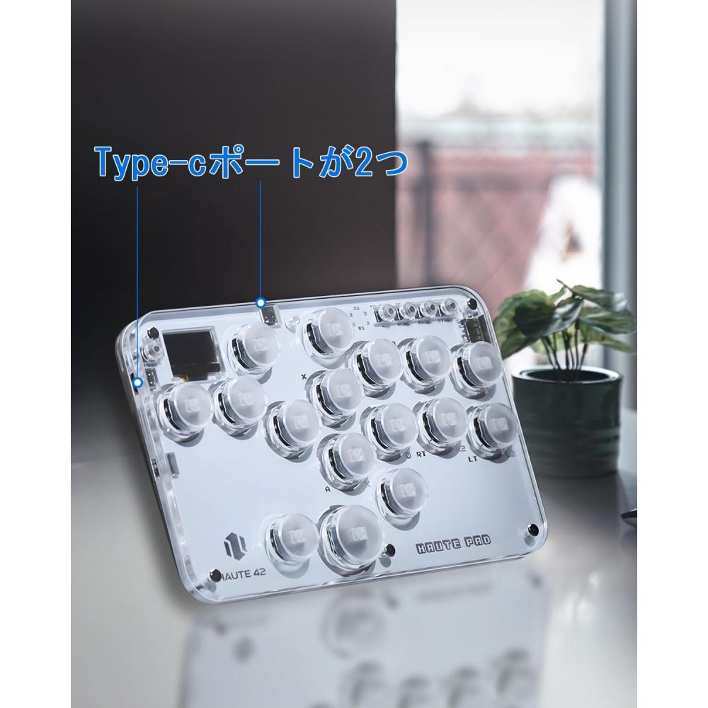 Controlador de Arcade sem alavanca Fighting Stick Mini Tipo Arcade Joystick para PCSwitchPS4 PS3 Akekon RGB Light Mini Tipo Alta Precisão Alta Resposta Fino