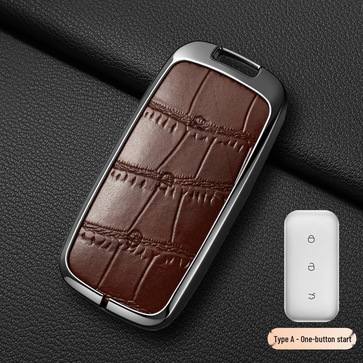 Geely Galaxy Car Key Cover for L7, L6, e5, e8 - 2025 Model with Crocodile Pattern Standard