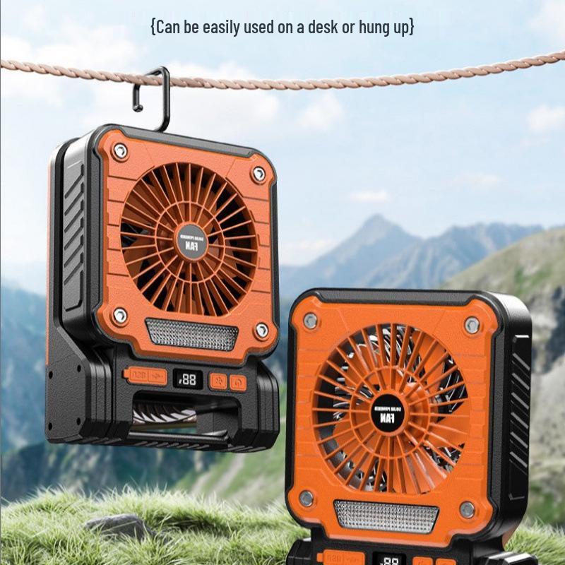 Multi-functional Solar-Powered Handheld Fan & Camping Light