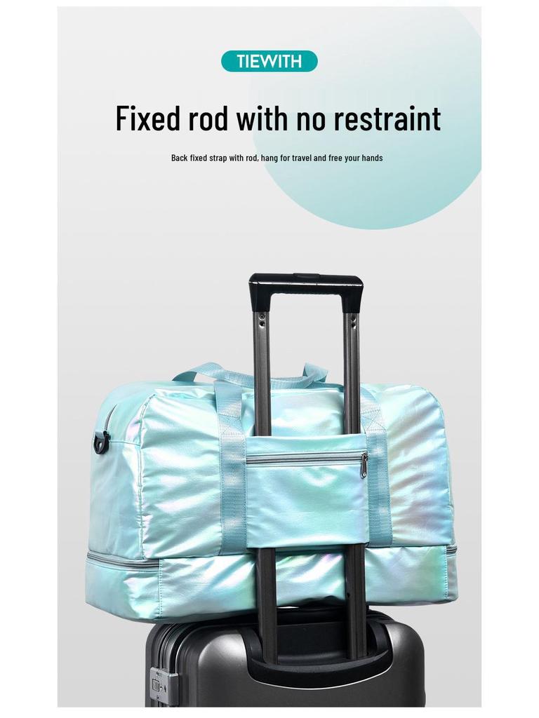 Women's Glossy Sport Yoga Bag 2025 - Stylish Crossbody & Handheld Travel Bag, Ideal for Fitness Enthusiasts.