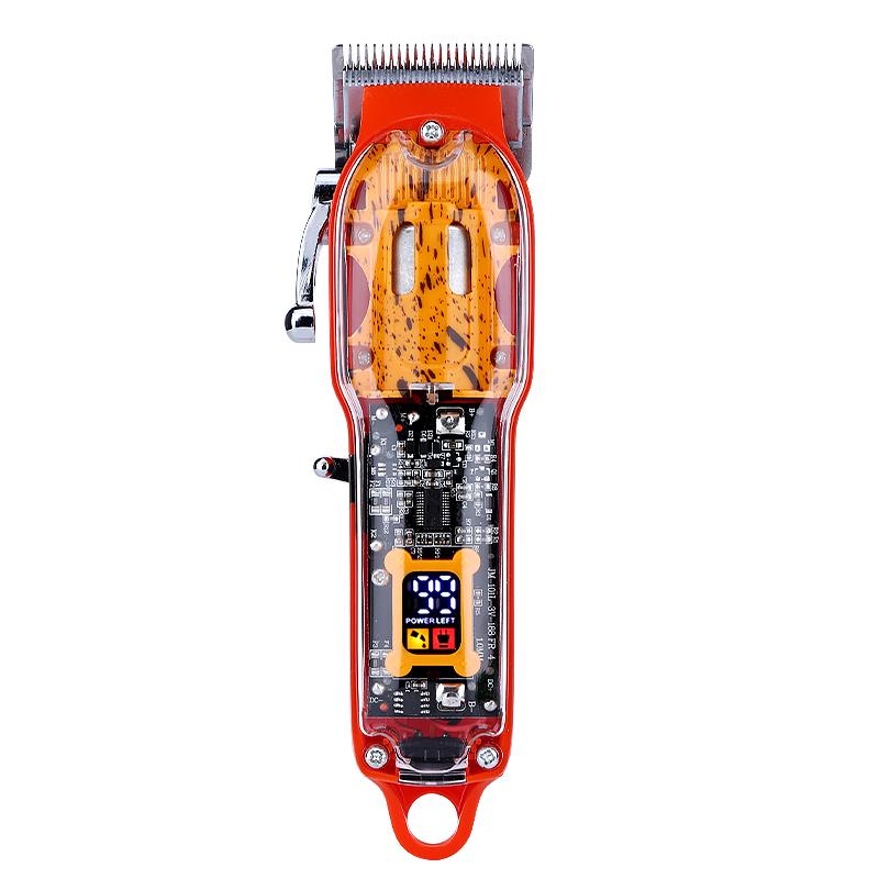 Professional Hair Clipper Home Charging Razor Electric Push Full Transparent Razor Salon Razor Electric Fader