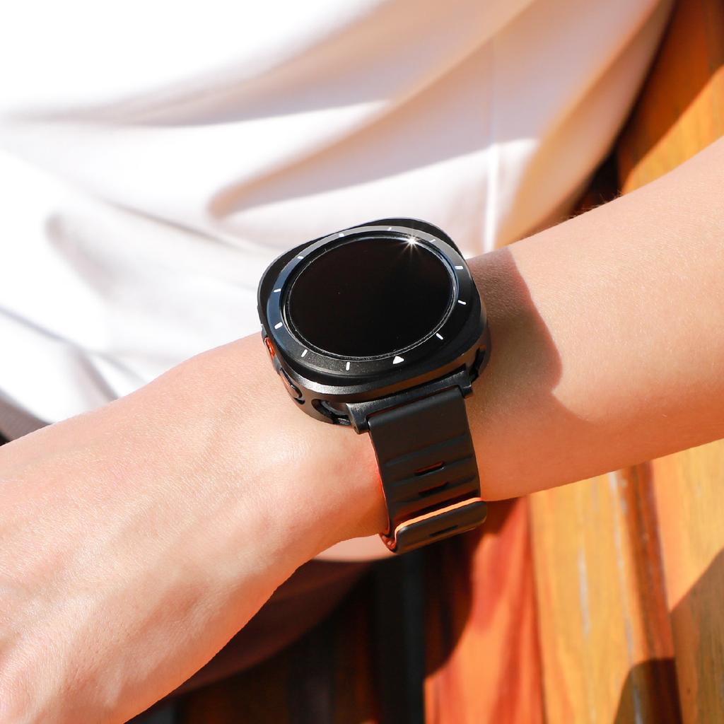 For Samsung Galaxy Watch Ultra 47mm Protective Case Aluminum Alloy PC Watch Bumper Cover