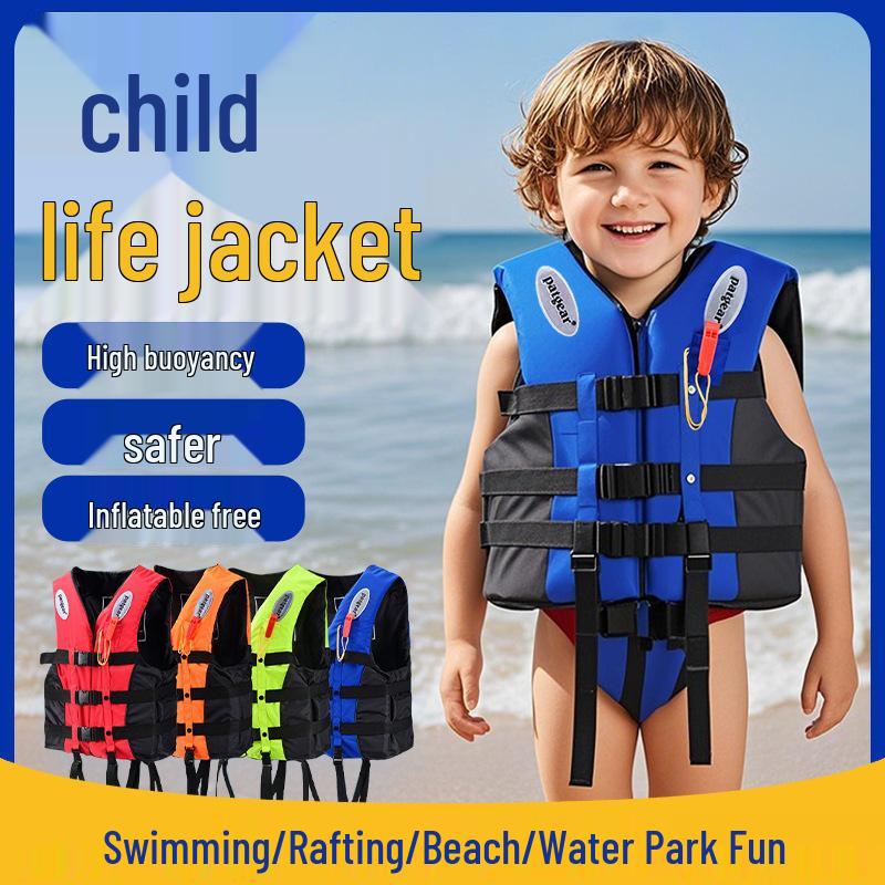 High Buoyancy Life Jacket for Children and Adults - Ideal for Fishing, Rowing, Swimming, and Flood Control