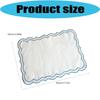 Modern Rectangular Embroidered Polyester Placemat Embroidery Machine Washable Table Mat For Family Gatherings
