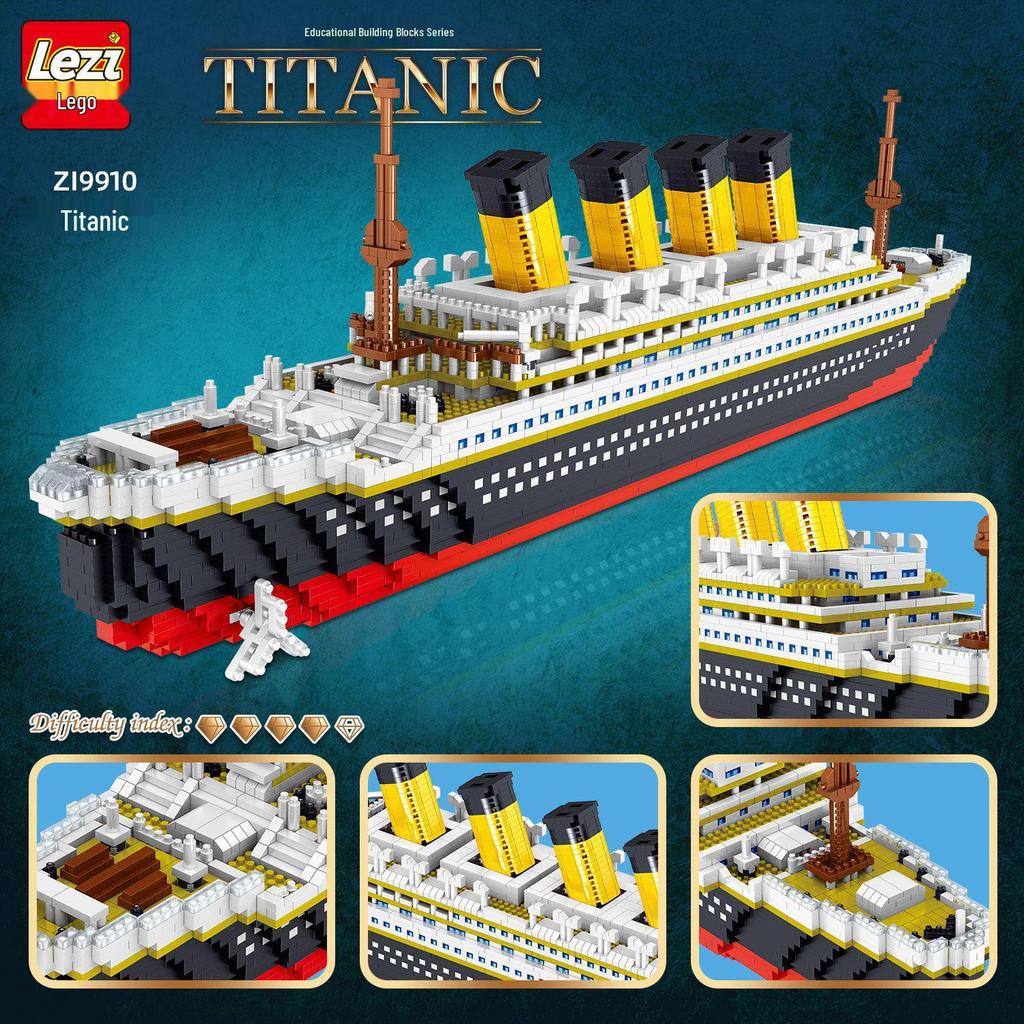 Lezhi Titanic 9910 Haladó Mikrorészecske Építőkocka Készlet Felnőtteknek