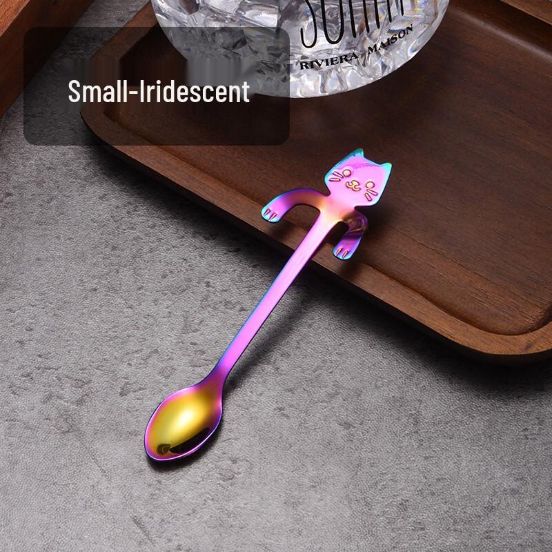 ZISIZ Cartoon Hanging Gold-Plated Coffee Stirring Spoon