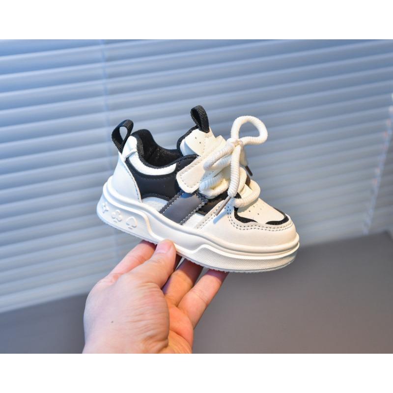 Unisex Kids' Sneakers, Children's New Arrivals Leather White Shoes, Korean-style Soft-Sole Versatile Sneakers for Toddlers and Children.