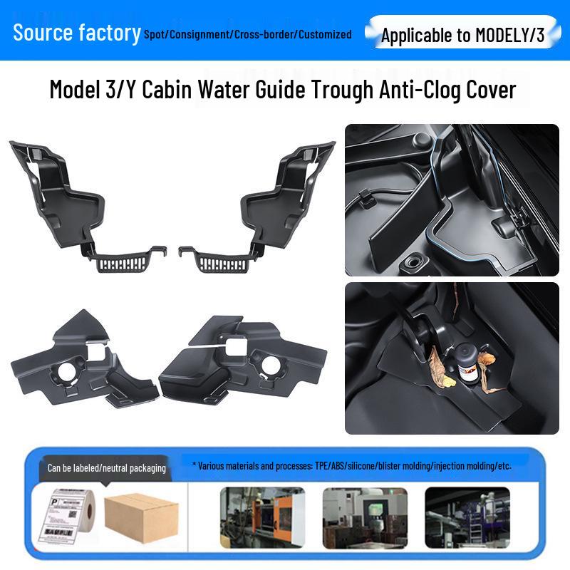 Tesla Model Y Hood Gutter Anti-Clog Cover