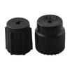 2pcs Replacement Dust Covers Car AC Valve Cap Kit With High 16mm And Low 13mm