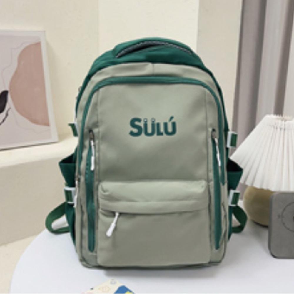 New middle school girls double shoulder schoolbag ins Fengsen Korean version large capacity high value fashion backpack