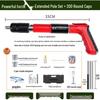 Compact Multi-Function Powder-Actuated Nail Gun for Ceilings and Concrete