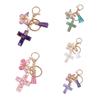 Tassel Butterfly Keychain Resin Bag Hanging Funny Cross Pendant Keychain  Key Decor