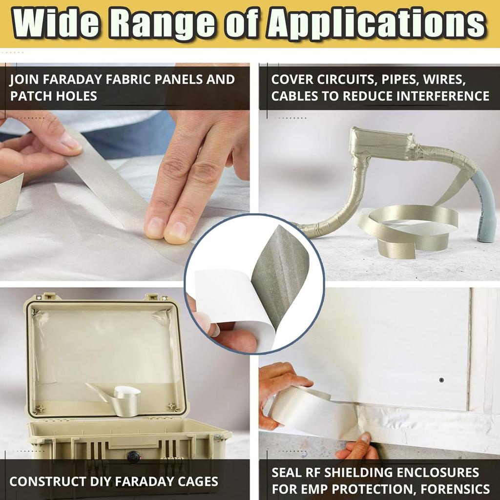 Conductive Fabric Tape, Anti-interference Shielding Electromagnetic Wave Mobile Phone Touch Screen Repair Tape