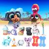 Puppy Pals Dog Figurine Cartoon Animals Cake Ornament 12pcs Xmas Decorate Gift